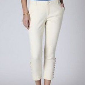 Anthropologie Admiral cream Capri / cropped pants